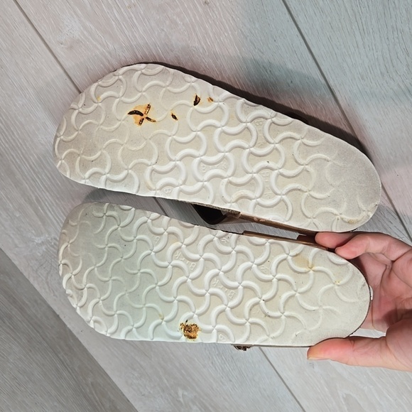 Birkenstock Women Gizeh Rose Gold Sandals Slide shoes sz 37/6Regular - Picture 11 of 12